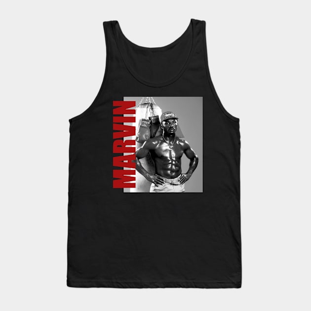 Marvin Hagler // Marvin Hagler Retro Aesthetic Fan Art // 80s Tank Top by RocketRockers66